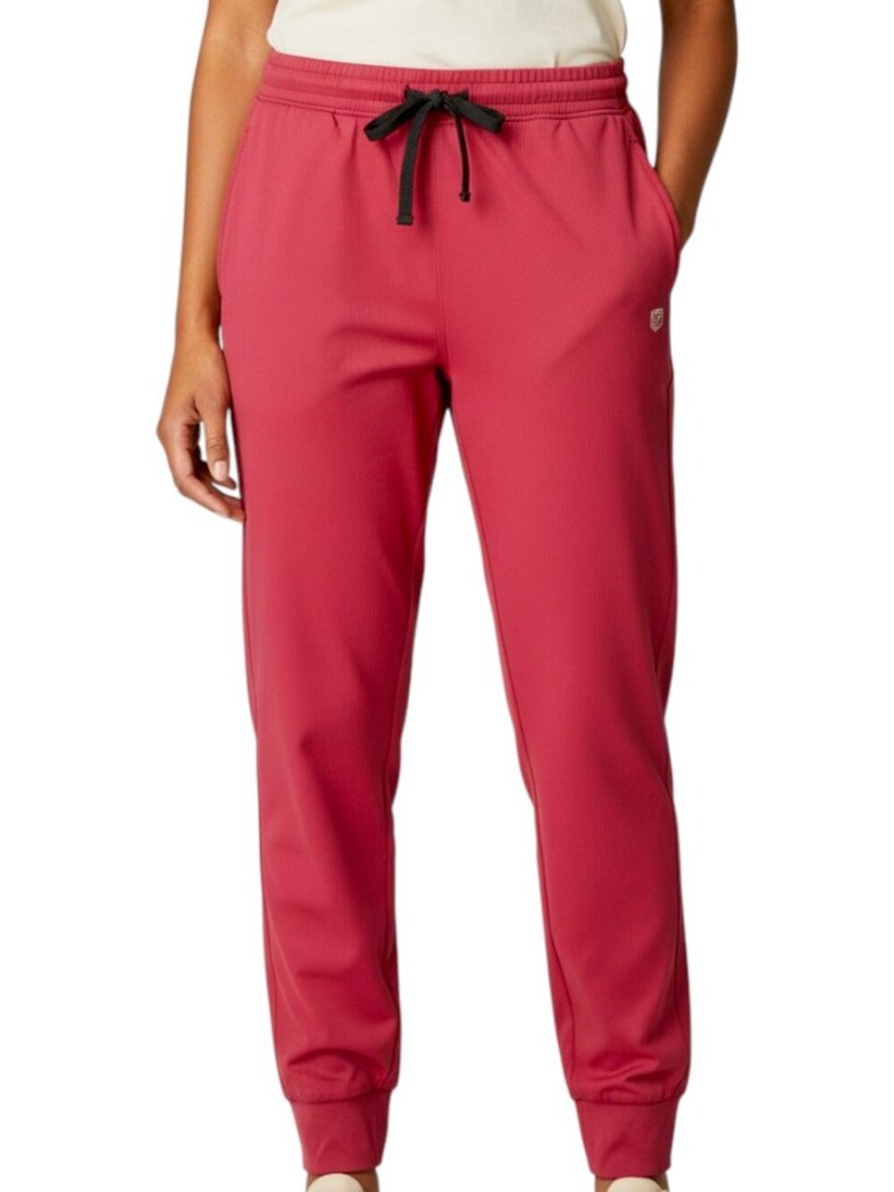 Born Primitive Cranberry Pink Ribbed Recovery Joggers Women's Size S